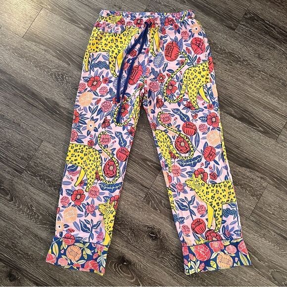 Agathe Singer Cheetah Flannel Sleep Pants - Picture 1 of 6